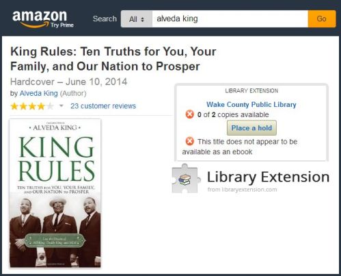 'King Rules' on Library Extension/Amazon